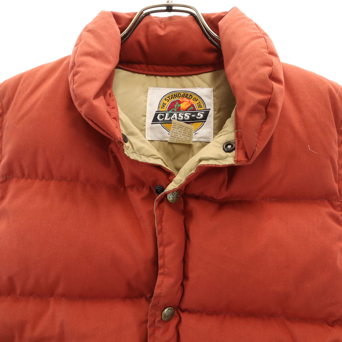 Class-5 クラスファイブ 80s USA製 ヴィンテージ ダウンベスト S レッド メンズ
