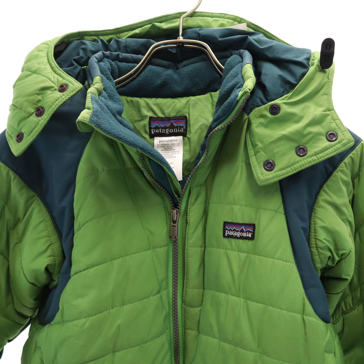 patagonia パタゴニア 中綿ジャケット S グリーン系 68381F7 アウトドア キッズ