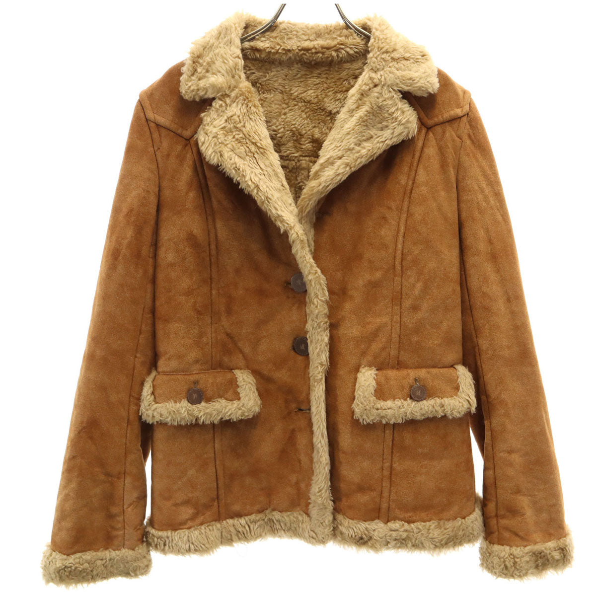 BURBERRY BLUE LABEL バーバリーブルーレーベル ムートンジャケット 40