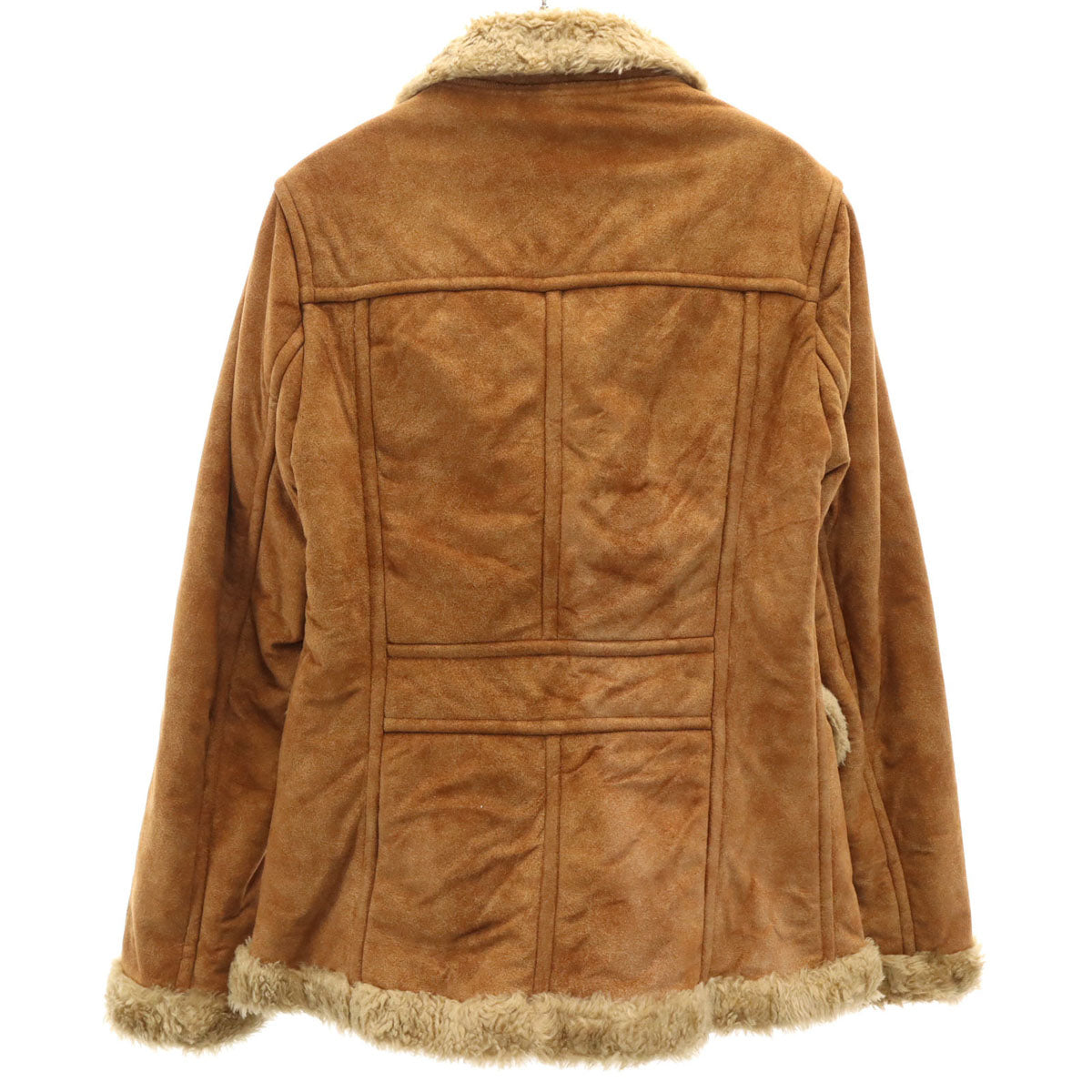 BURBERRY BLUE LABEL バーバリーブルーレーベル ムートンジャケット 40 キャメル 三陽商会 レディース