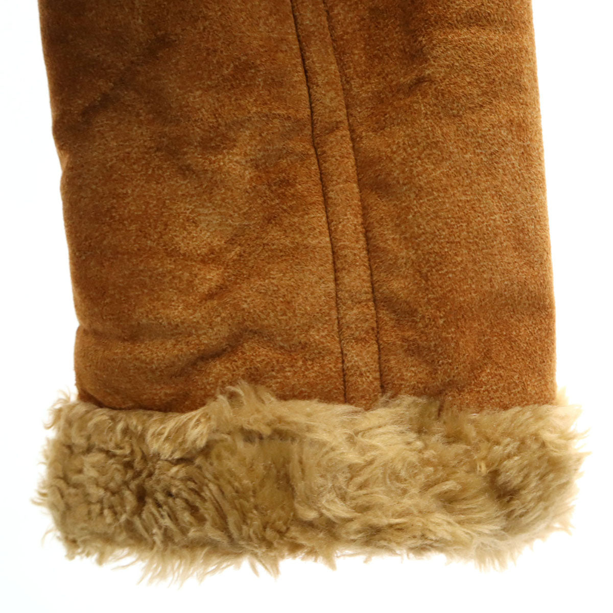 BURBERRY BLUE LABEL バーバリーブルーレーベル ムートンジャケット 40 キャメル 三陽商会 レディース