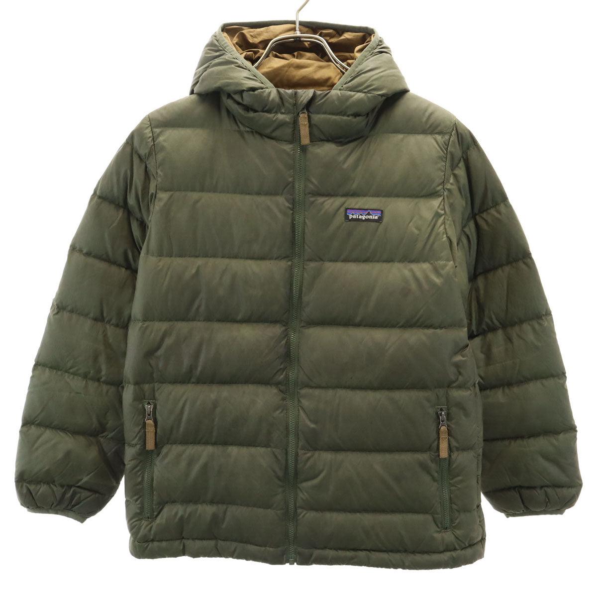 patagonia パタゴニア ダウンジャケット M カーキ 68207 アウトドア キッズ