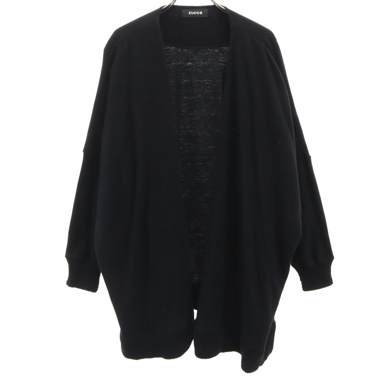 ZUCCa ズッカ 日本製 長袖 ニットカーディガン M ブラック レディース