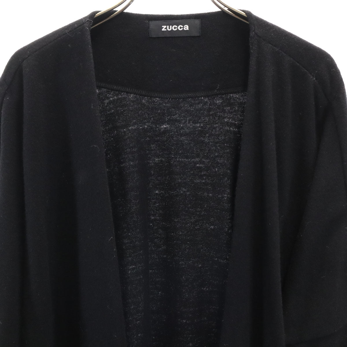 ZUCCa ズッカ 日本製 長袖 ニットカーディガン M ブラック レディース