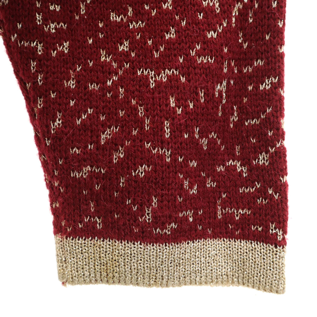 美品 Royal messian ロイヤルメシアン 日本製 長袖 ニットカーディガン ボルドー レディース