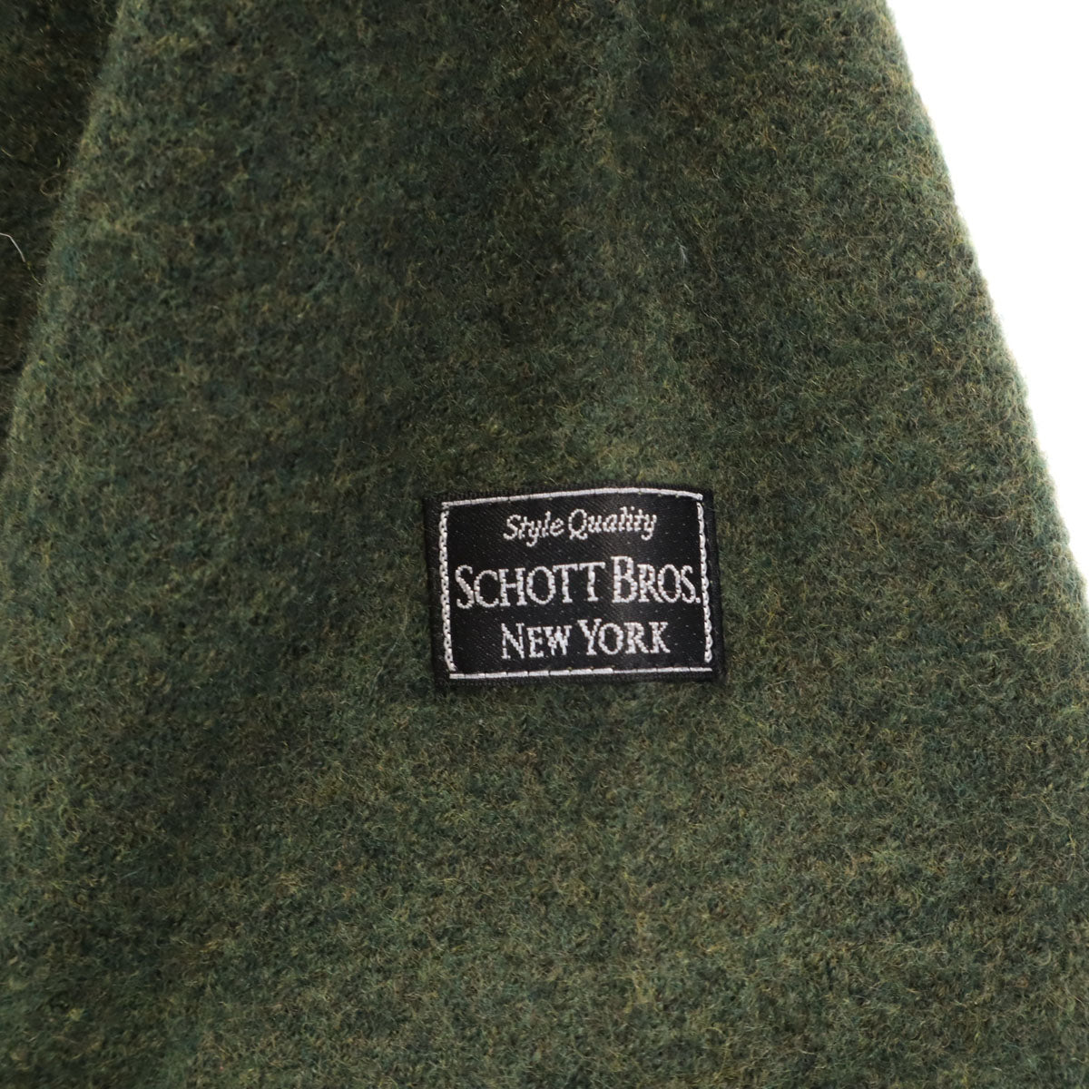 schott ショット 長袖 ニット M カーキ セーター メンズ