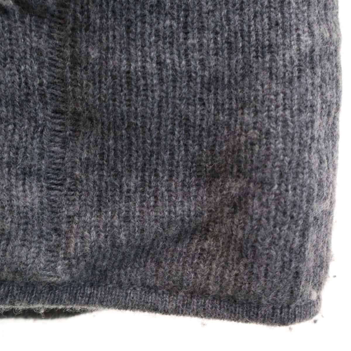 Lucien Pellat-Finet ルシアンペラフィネ イタリア製 バックスカル ニット ポンチョ グレー レディース