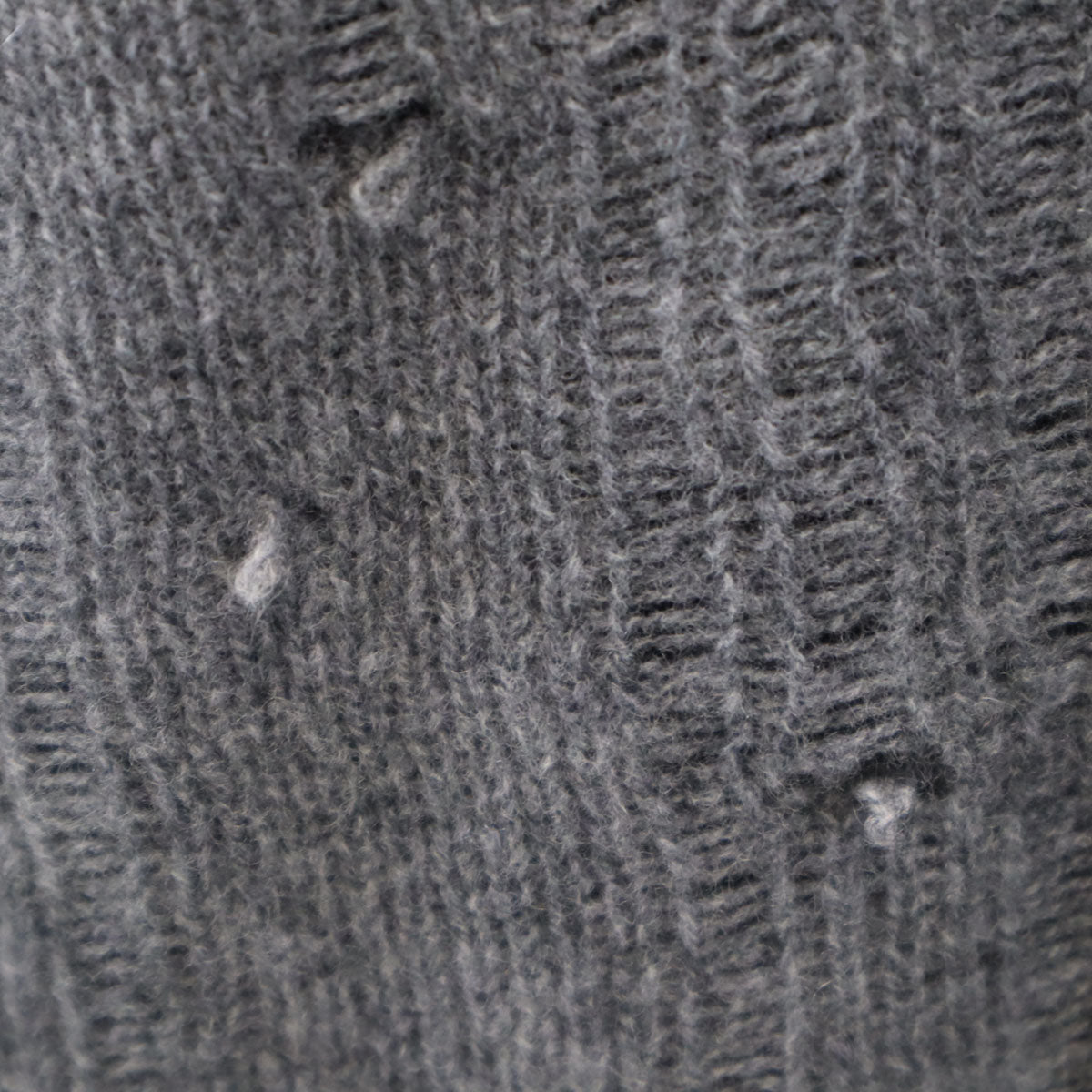 Lucien Pellat-Finet ルシアンペラフィネ イタリア製 バックスカル ニット ポンチョ グレー レディース