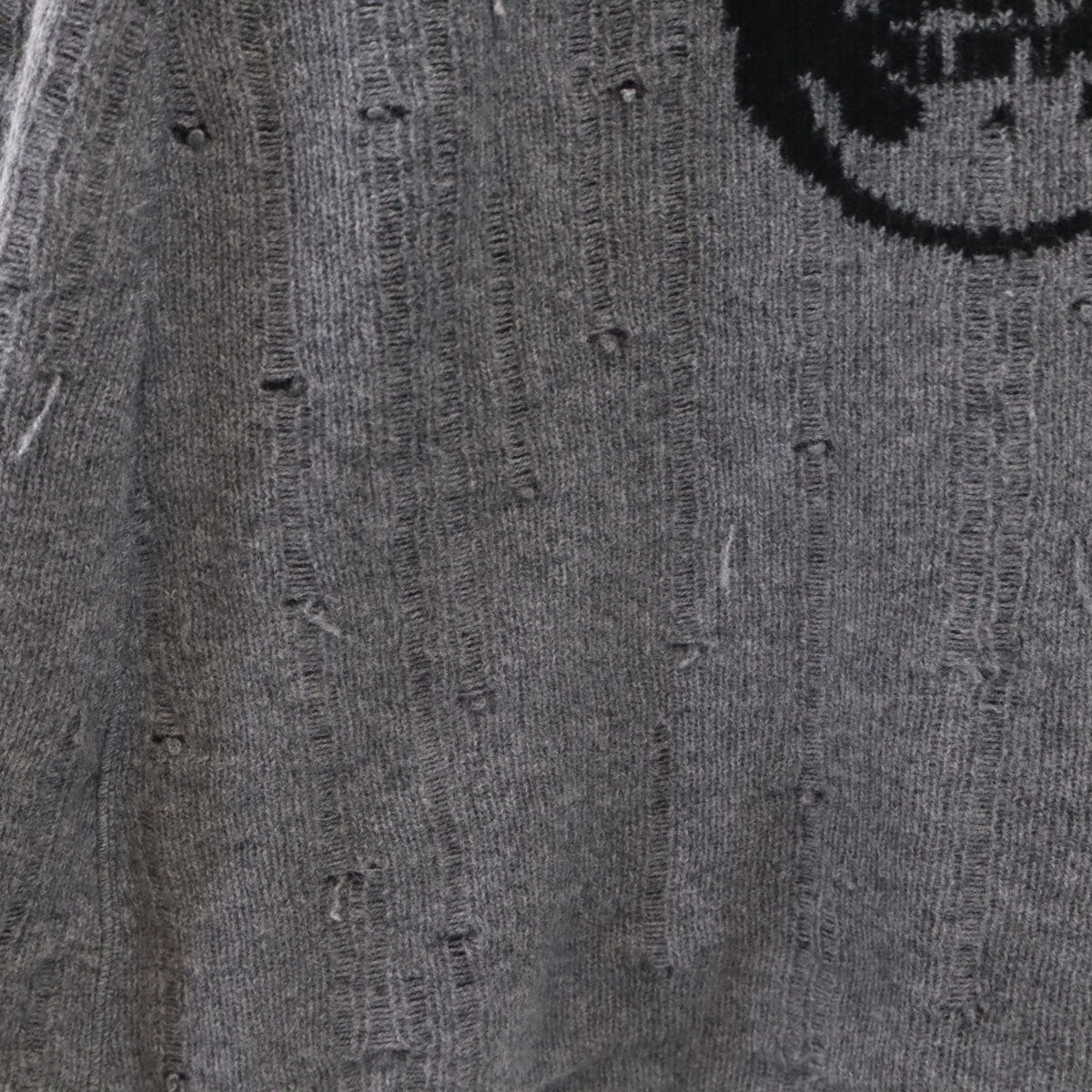 Lucien Pellat-Finet ルシアンペラフィネ イタリア製 バックスカル ニット ポンチョ グレー レディース