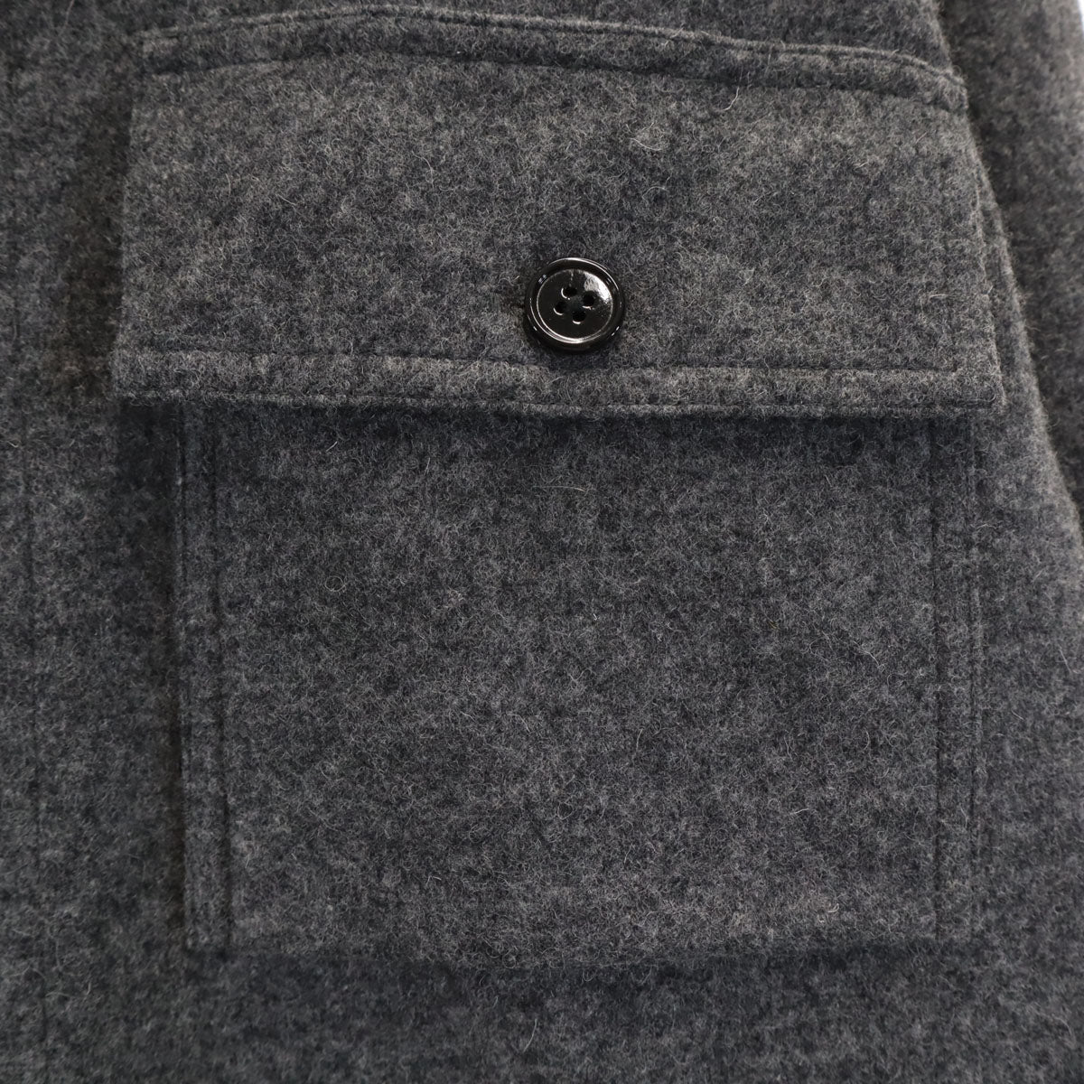 美品 theory セオリー ウールブレンド シャツジャケット S チャコールグレー メンズ