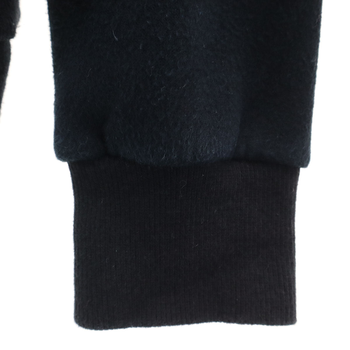 mikomori ミコモリ 日本製 長袖 スウェットパーカー F ブラック 裏起毛 レディース