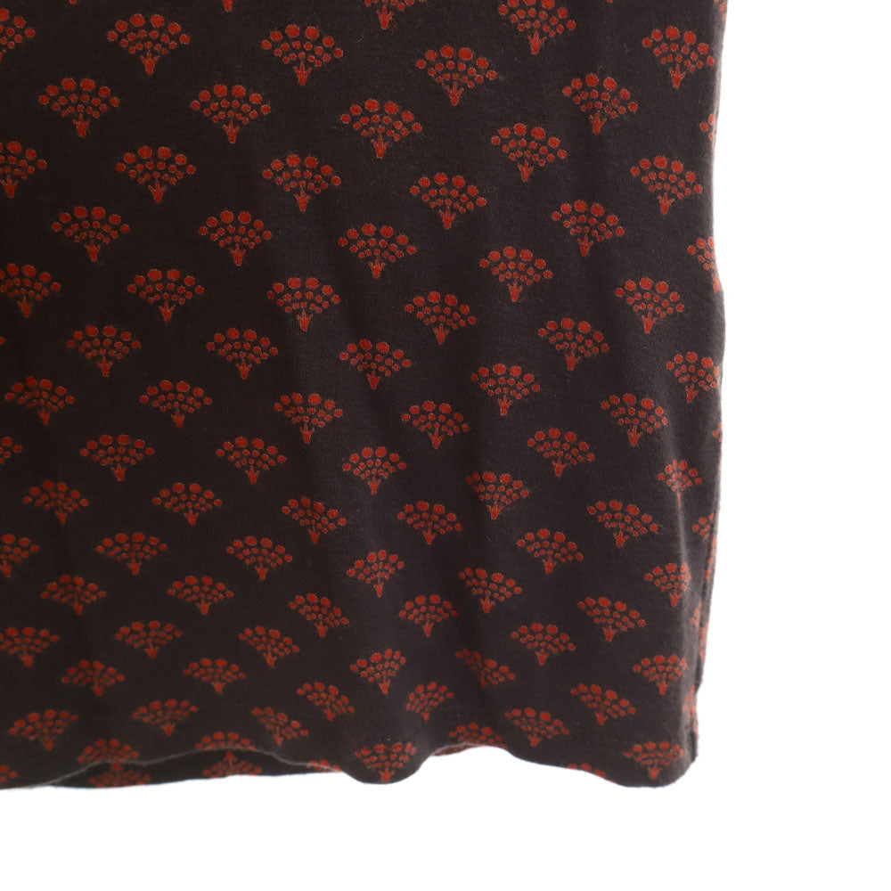 WEEKEND MaxMara ウィークエンドマックスマーラ 総柄 長袖 ヘンリーネック カットソー L ブラウン レディース