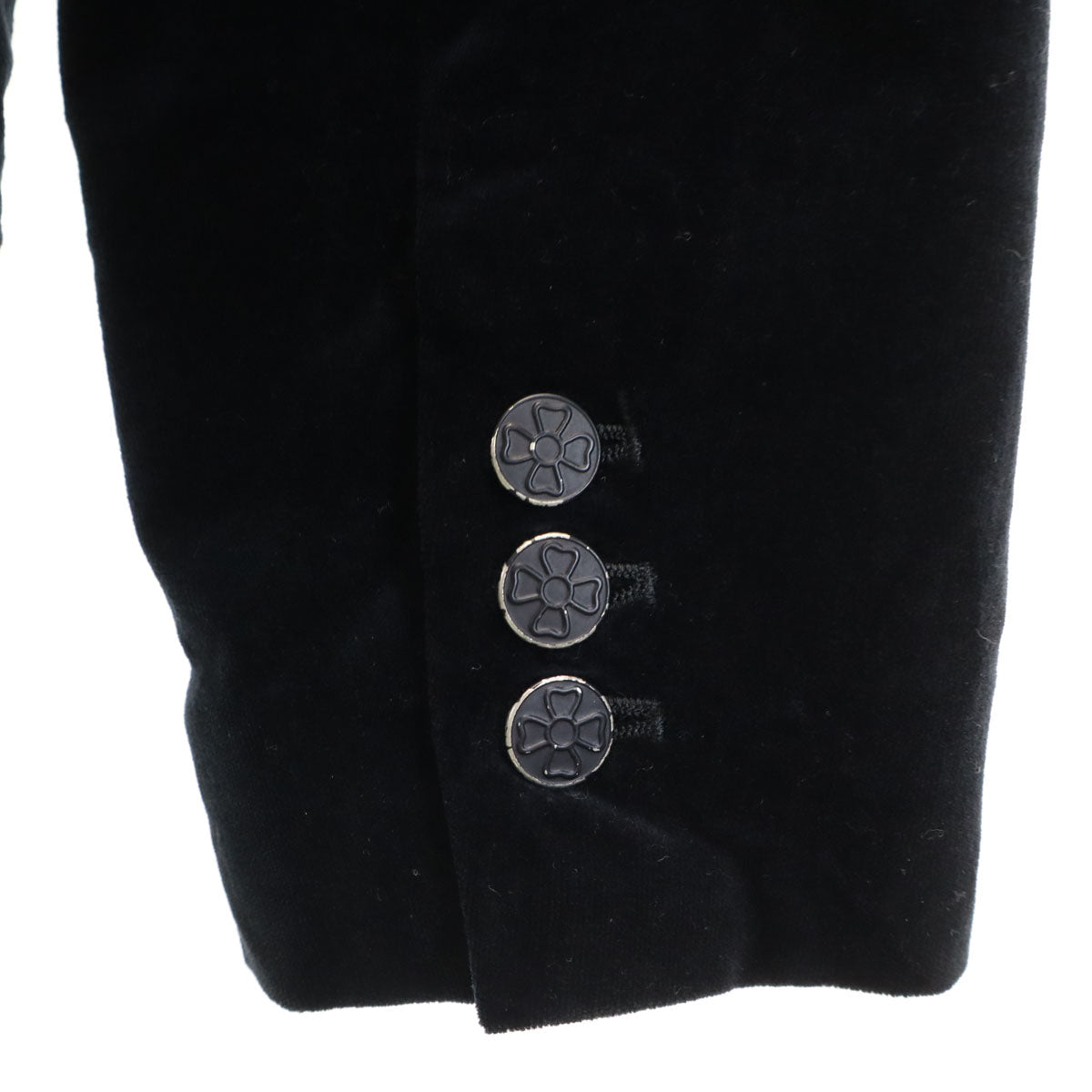 美品 OZONE ROCKS オゾンロックス ベロア テーラードジャケット L ブラック メンズ