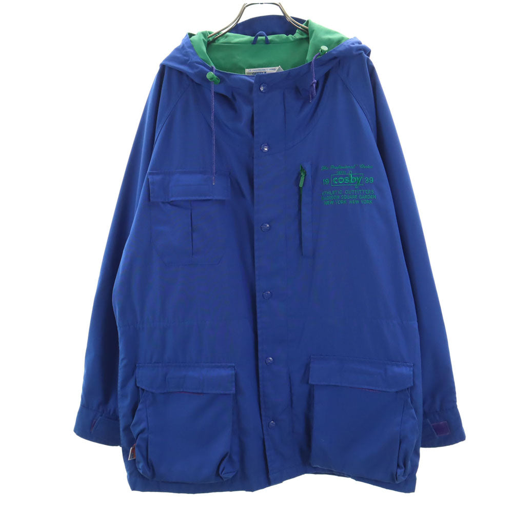 GERRY COSBY ジェリーコスビー マウンテンパーカー L ブルー ポケッタブル メンズ