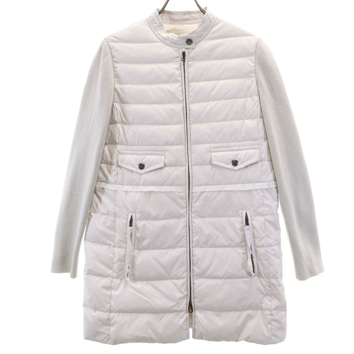 LANVIN en Bleu ランバンオンブルー ダウンジャケット 38 ホワイト系 レディース