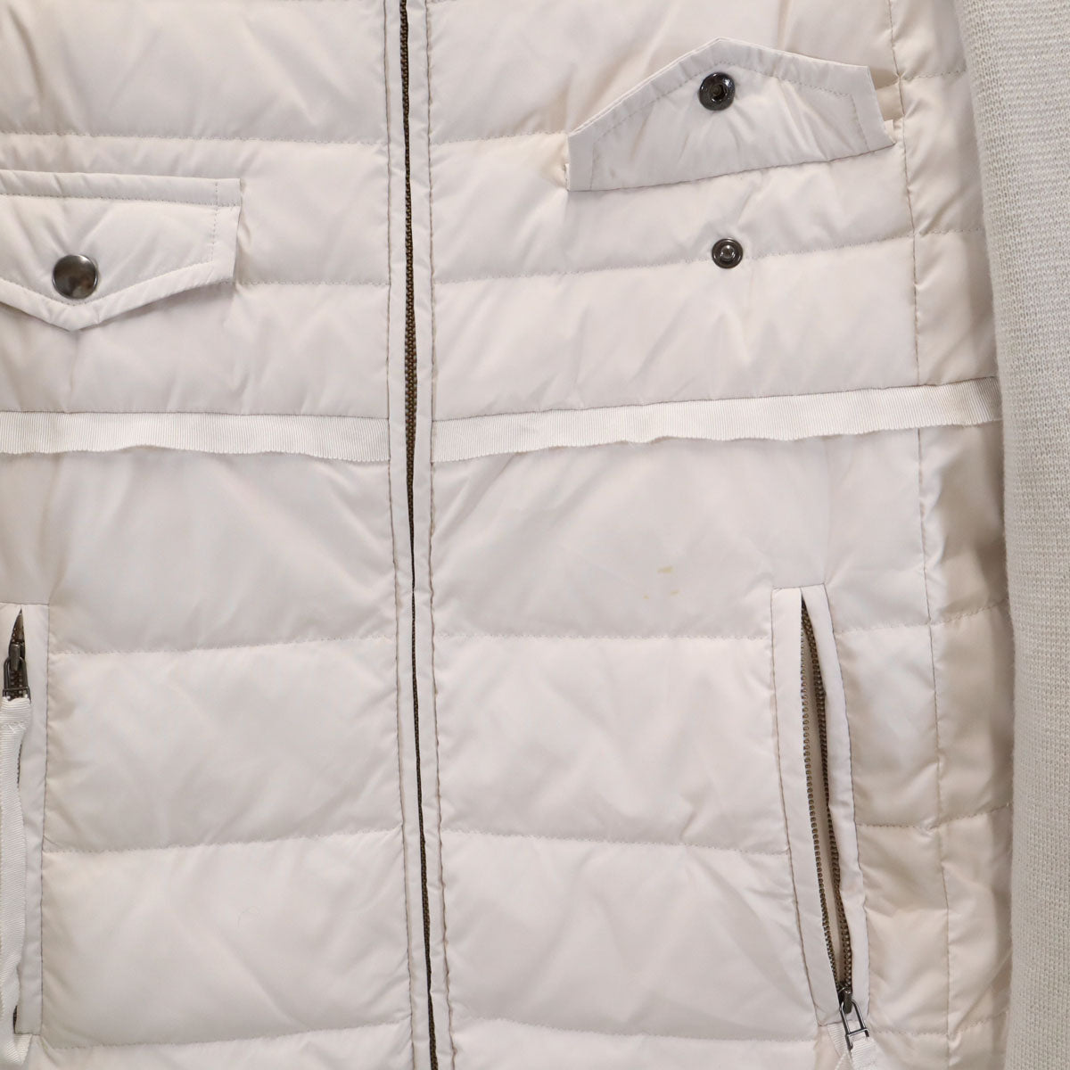 LANVIN en Bleu ランバンオンブルー ダウンジャケット 38 ホワイト系 レディース