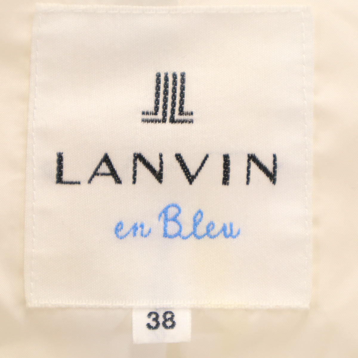 LANVIN en Bleu ランバンオンブルー ダウンジャケット 38 ホワイト系 レディース