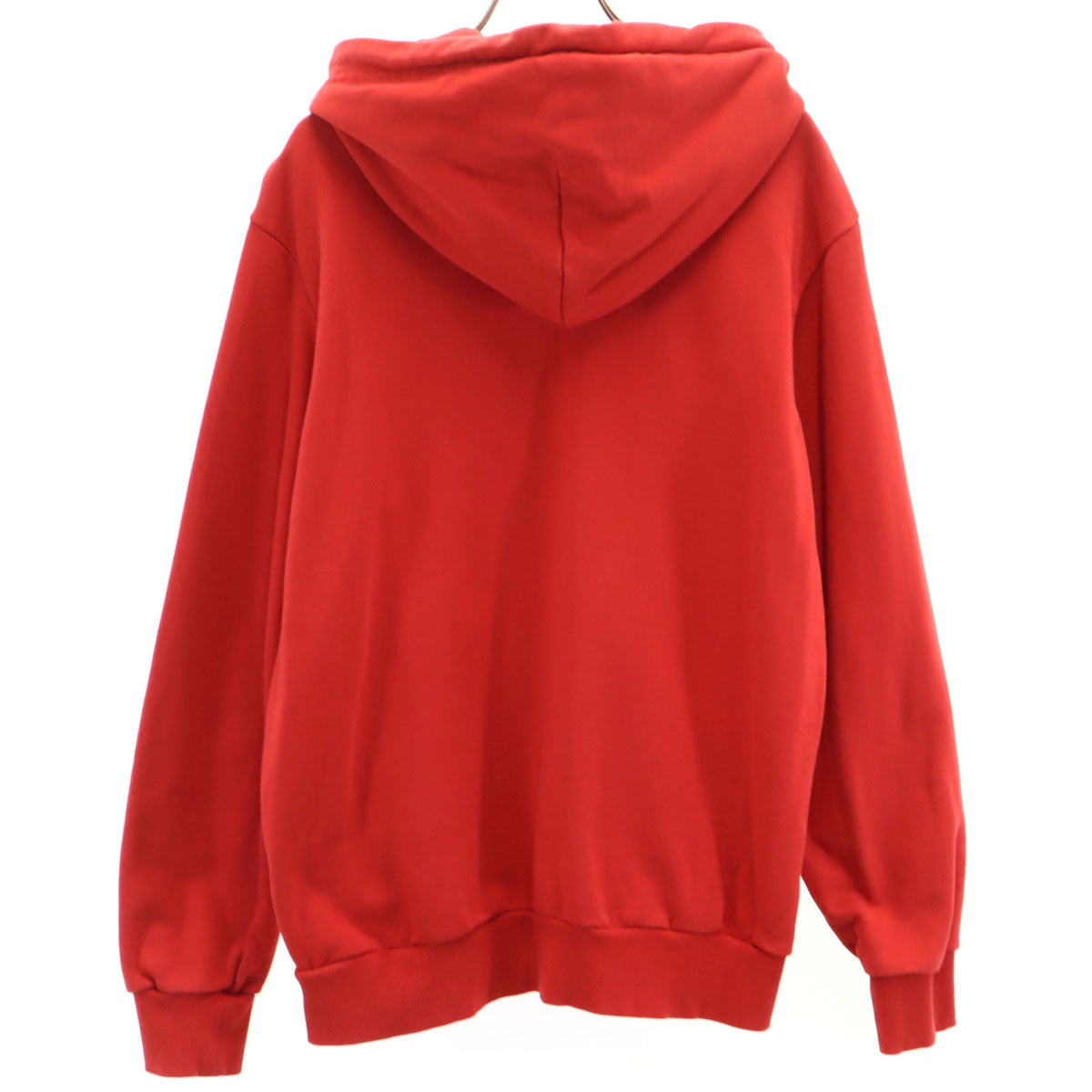 美品 DIESEL ディーゼル ブルガリア製 長袖 スウェットパーカー S レッド メンズ