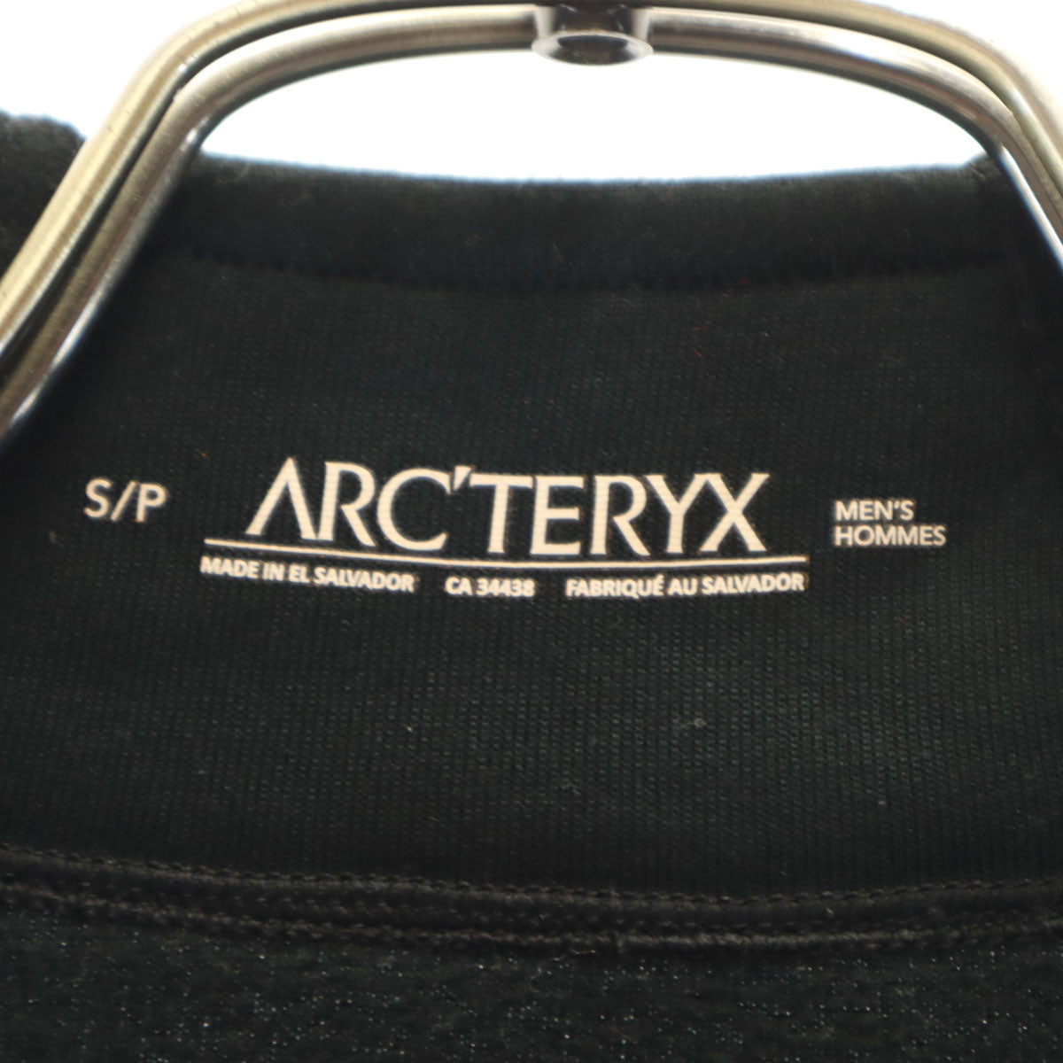 美品 ARC'TERYX アークテリクス 長袖 ハーフジップ ウェア S ブラック HO AR ZIP NECK アウトドア トップス 裏フリース メンズ