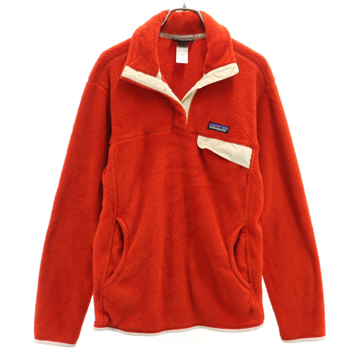 patagonia パタゴニア リツールスナップT フリースジャケット L 朱色 25442FA14 アウトドア プルオーバー レディース