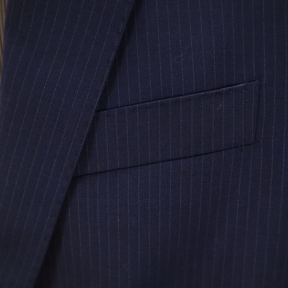 Brooks Brothers ブルックスブラザーズ ストライプ柄 テーラードジャケット 36S ネイビー メンズ