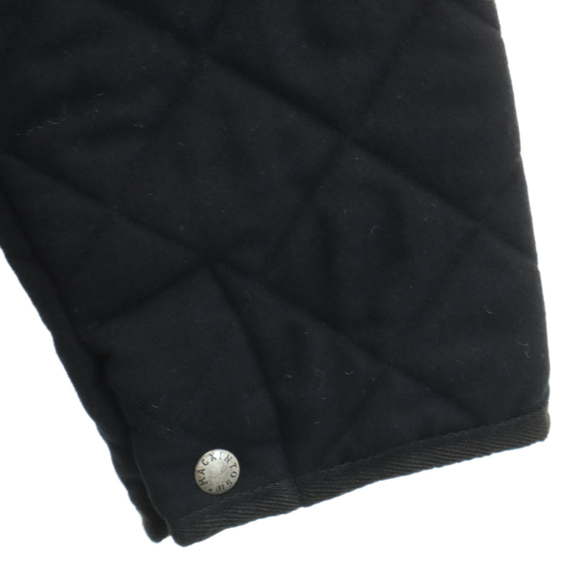 Mackintosh マッキントッシュ SHIPS シップス別注 キルティングジャケット XL ブラック 襟コーデュロイ メンズ