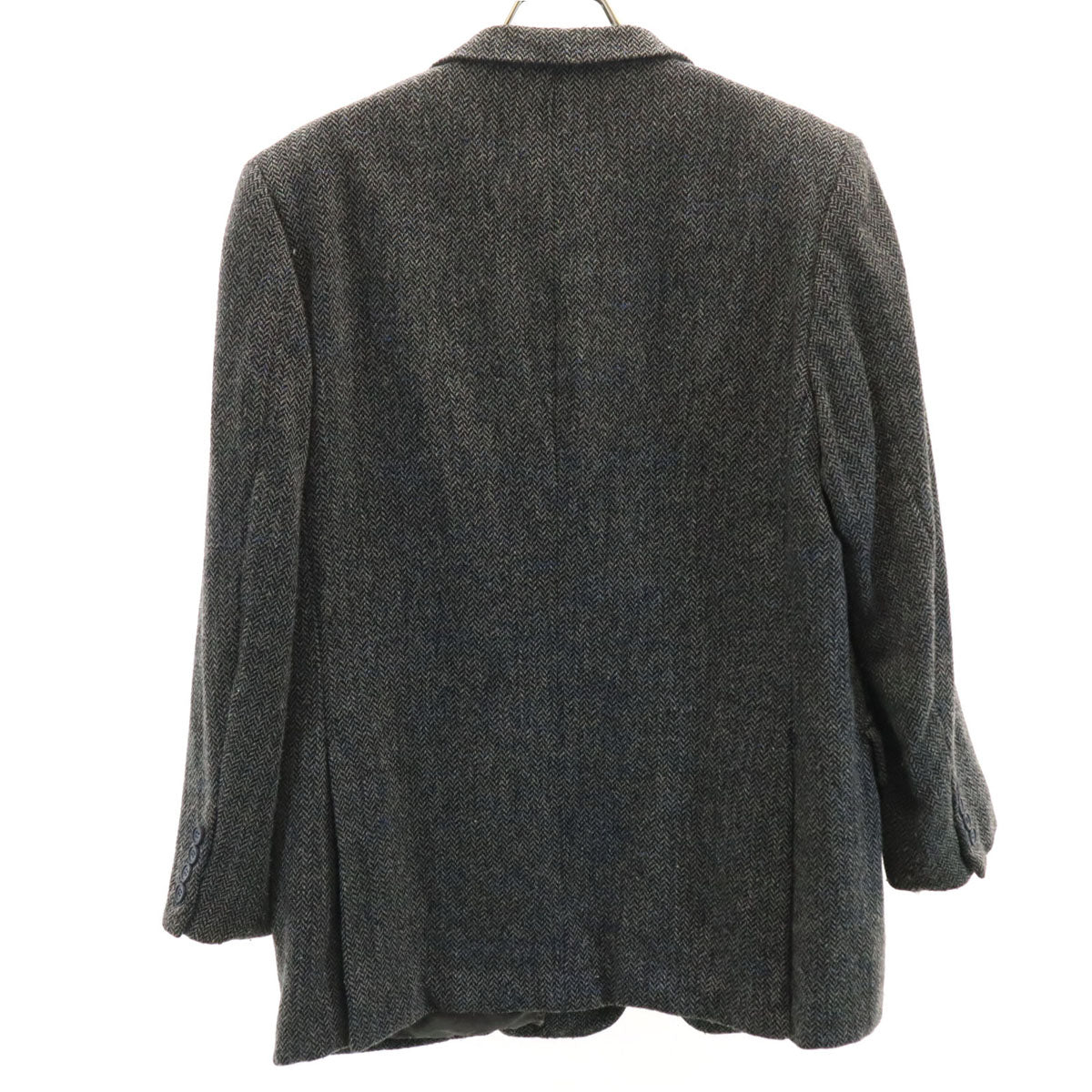 Christian Dior クリスチャンディオール 90s ウール オールド ヘリンボーン柄 テーラードジャケット BE-5 グレー メンズ