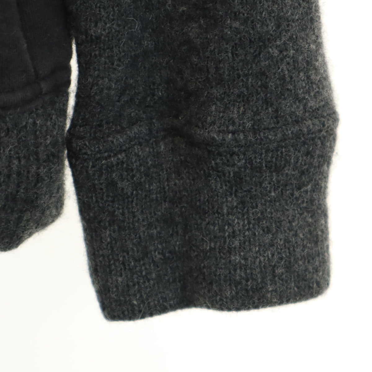 GAIJIN MADE ガイジンメイド ニット切替 ジャケット S グレー 裏起毛 メンズ