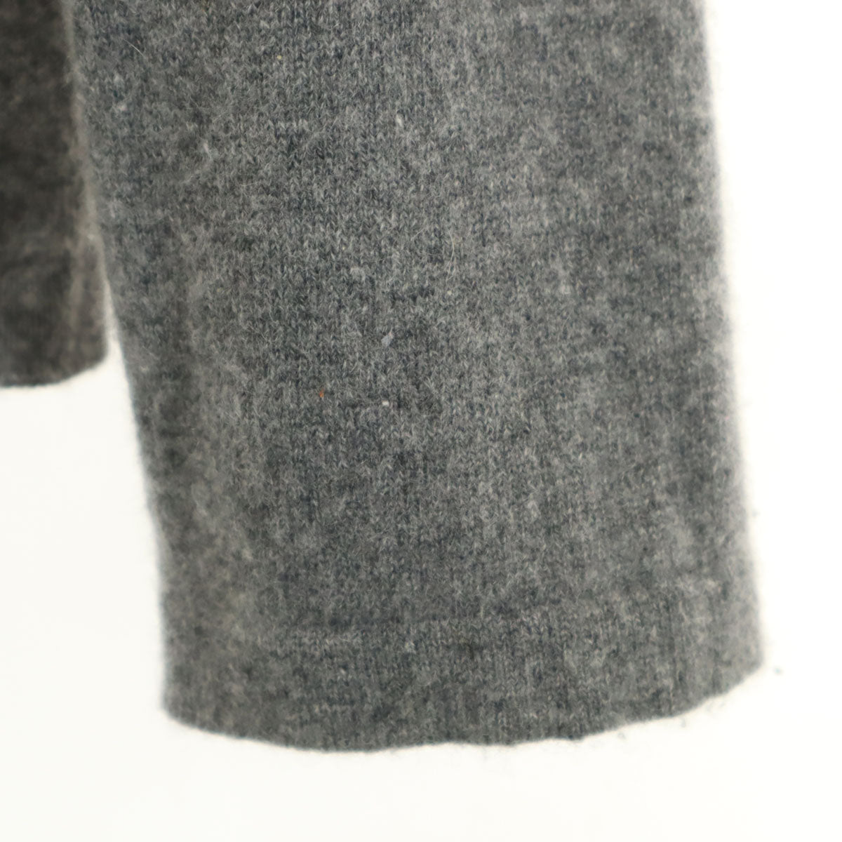 Leilian レリアン カシミヤ100% 長袖 ニットカーディガン 11 グレー レディース