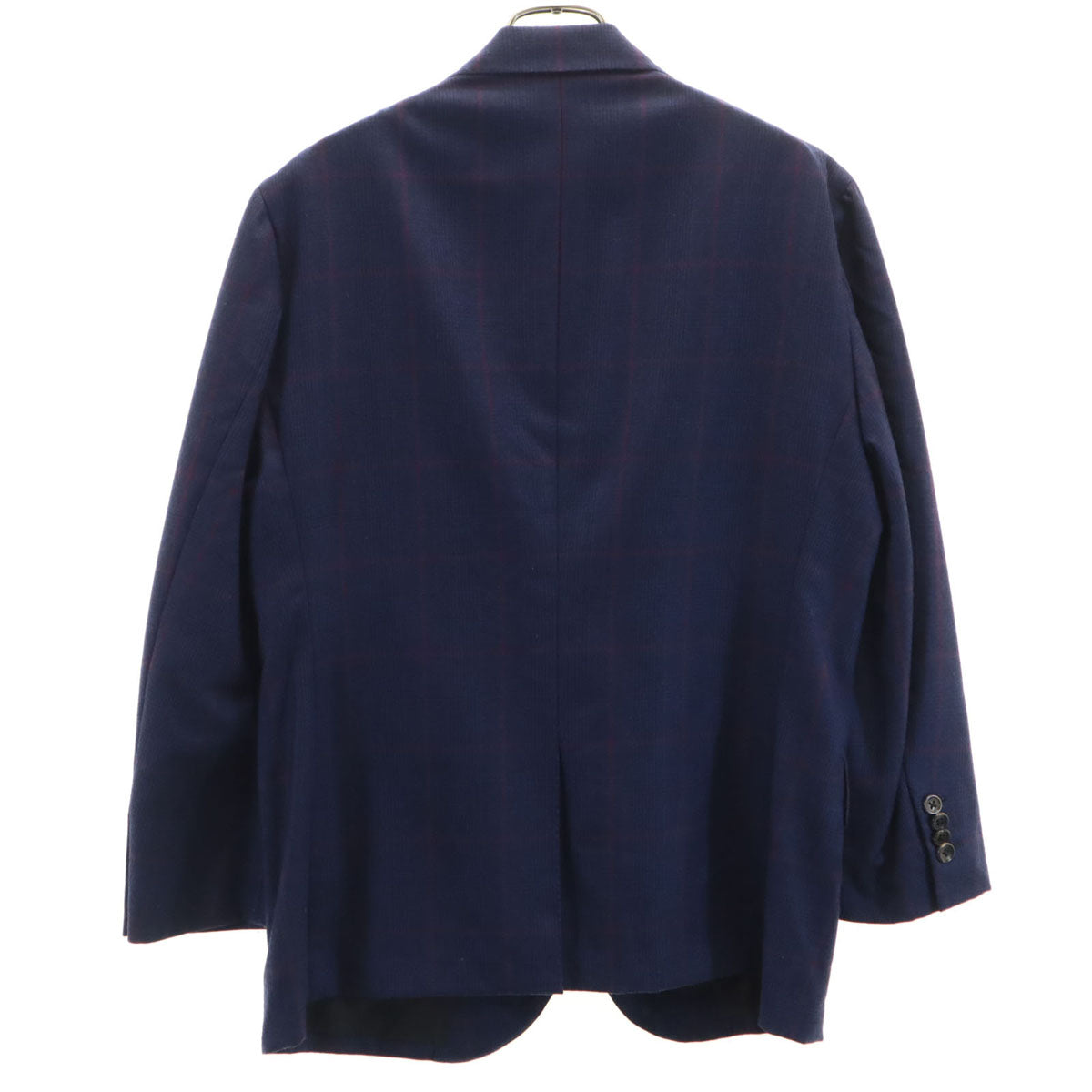 BLION ブリオン チェック柄 テーラードジャケット ネイビー メンズ