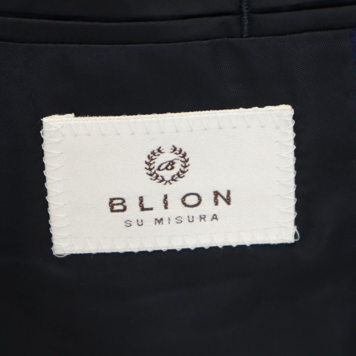 BLION ブリオン チェック柄 テーラードジャケット ネイビー メンズ