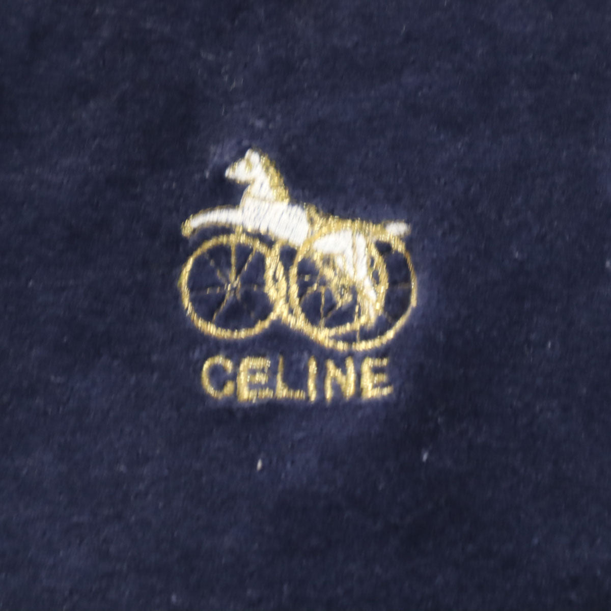CELINE セリーヌ 日本製 長袖 ベロア カーディガン 90 ネイビー ロンパース セット キッズ