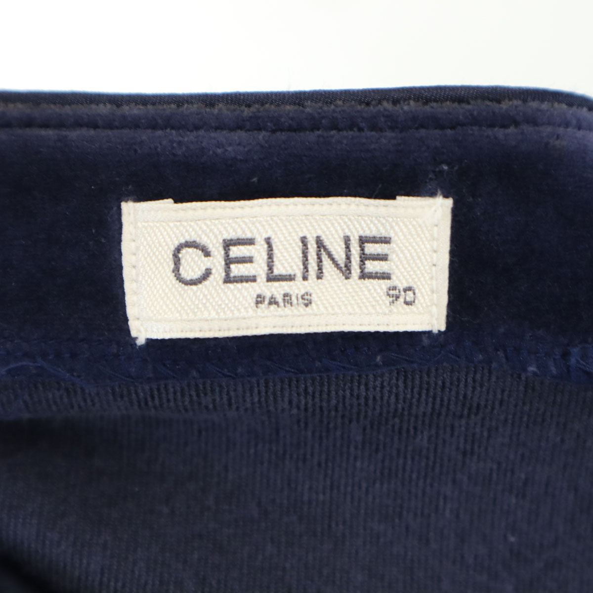 CELINE セリーヌ 日本製 長袖 ベロア カーディガン 90 ネイビー ロンパース セット キッズ