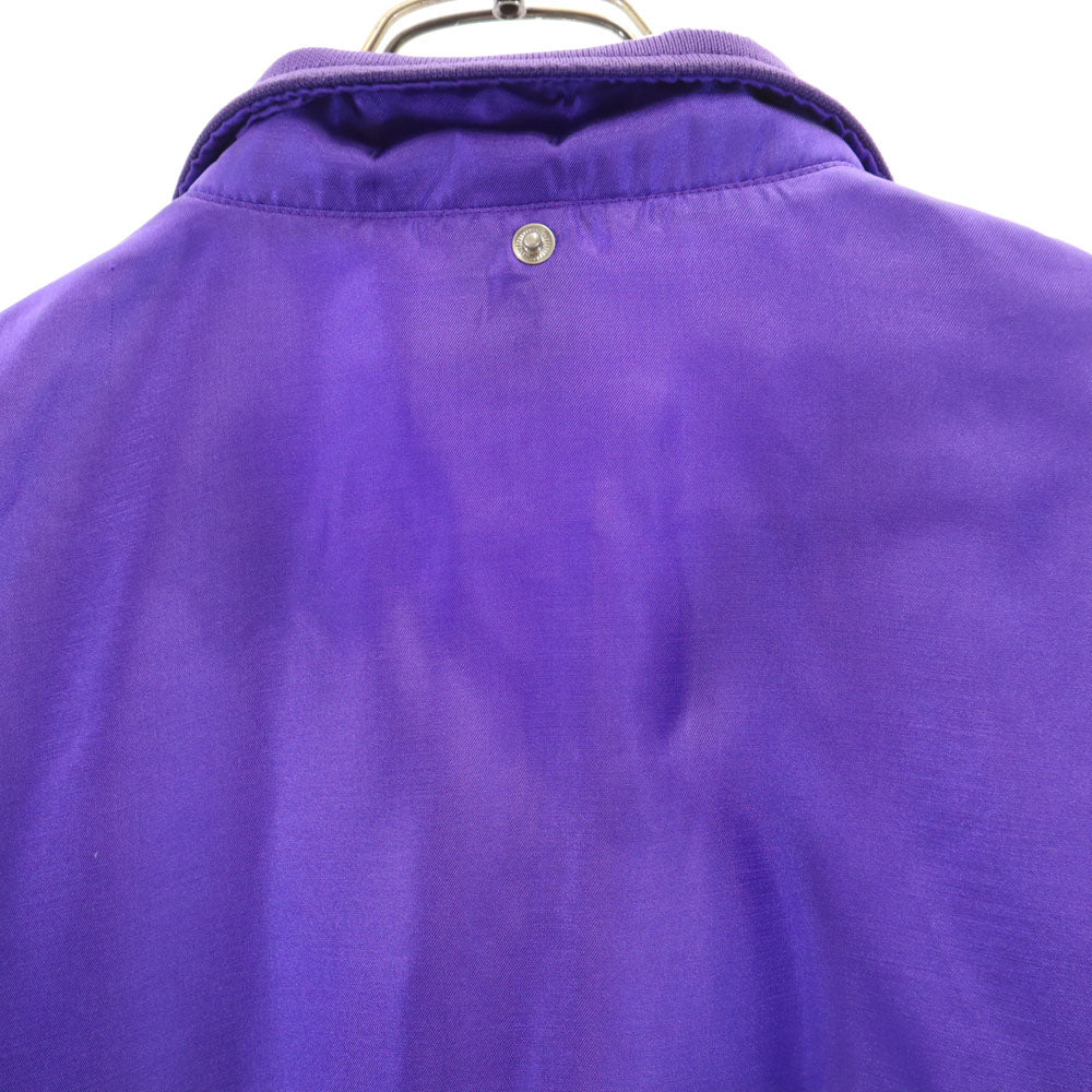 adidas アディダス 80s ヴィンテージ デサント製 トレフォイルロゴ ジャケット M パープル ウインドブレーカー メンズ