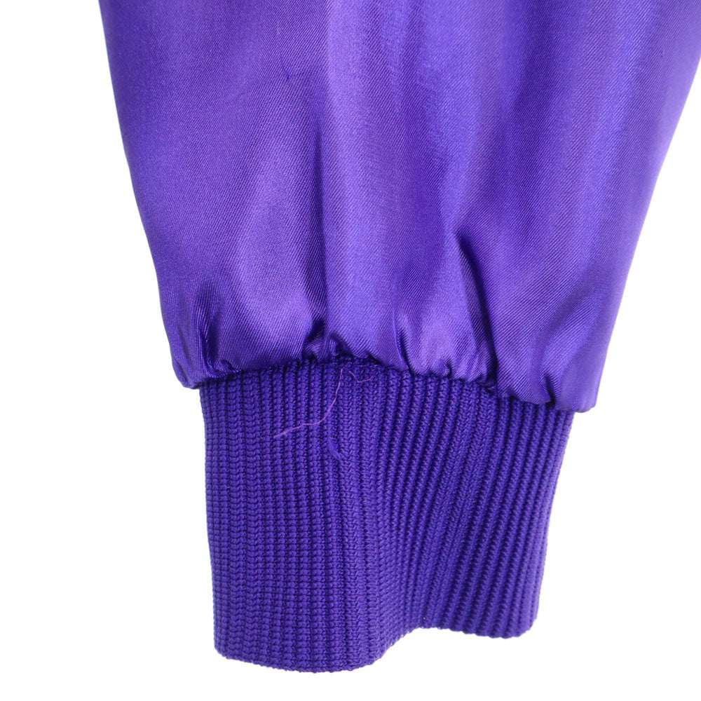 adidas アディダス 80s ヴィンテージ デサント製 トレフォイルロゴ ジャケット M パープル ウインドブレーカー メンズ