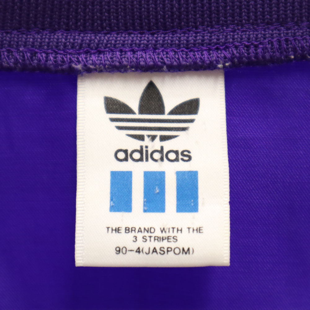 adidas アディダス 80s ヴィンテージ デサント製 トレフォイルロゴ ジャケット M パープル ウインドブレーカー メンズ