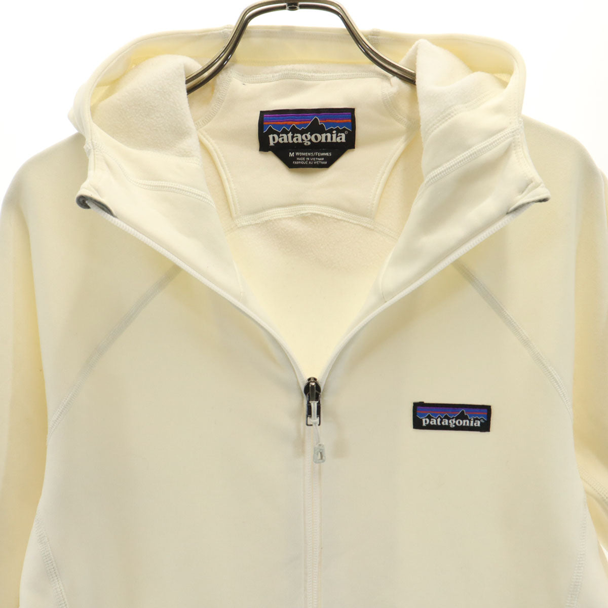 patagonia パタゴニア 長袖 クロス トレック ジップパーカー M アイボリー 23795FA17 アウトドア 裏フリース レディース