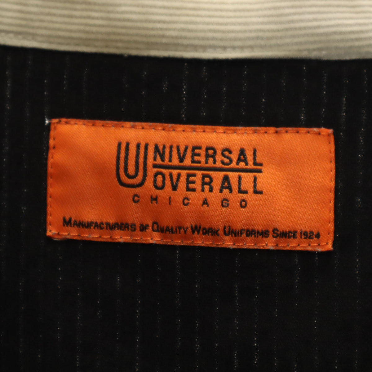 UNIVERSAL OVERALL ユニバーサルオーバーオール コーデュロイ カバーオール S ブラック メンズ