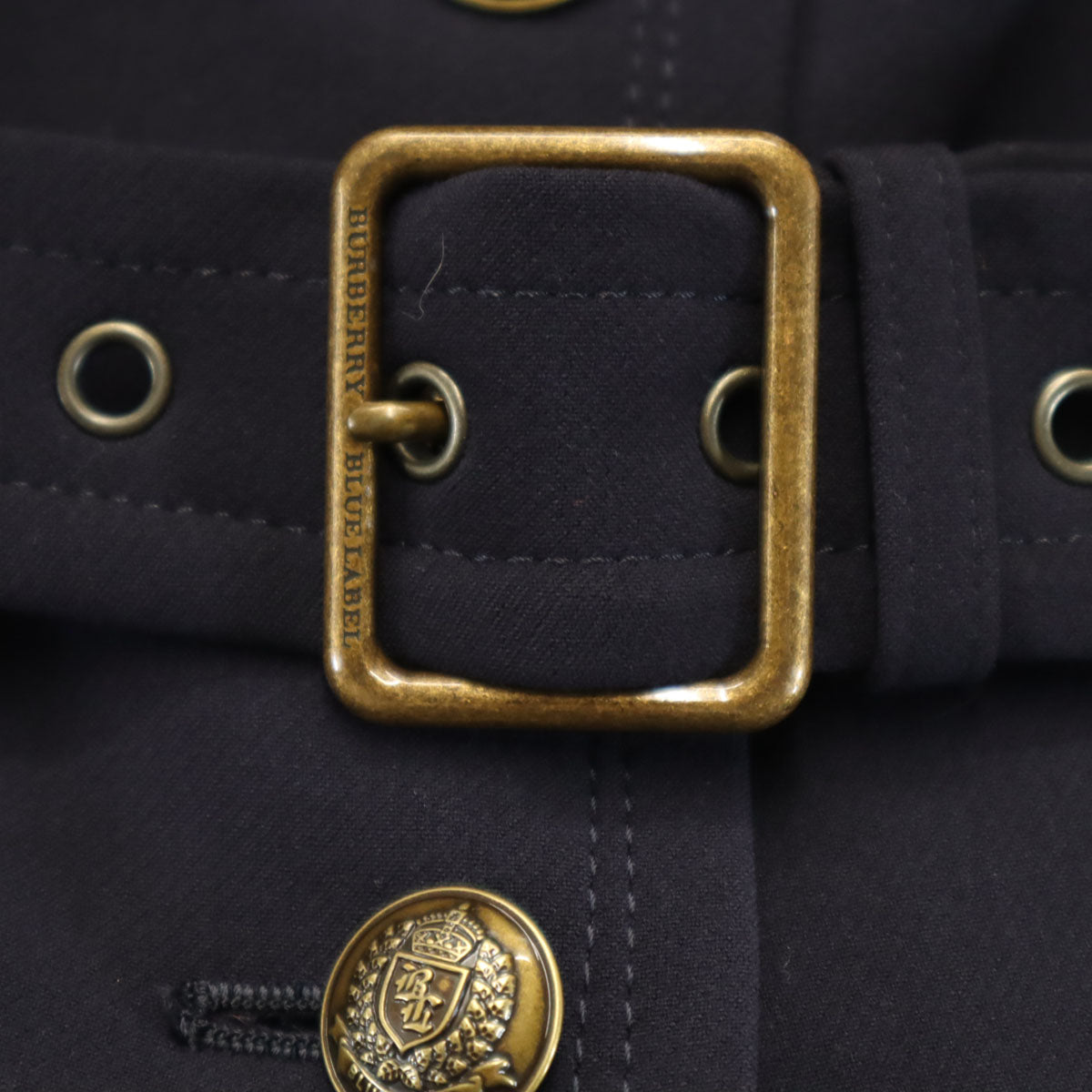 美品 BURBERRY LONDON BLUE LABEL バーバリー ロンドン ブルーレーベル ジャケット 上下 セットアップ 38 ネイビー 三陽商会 レディース