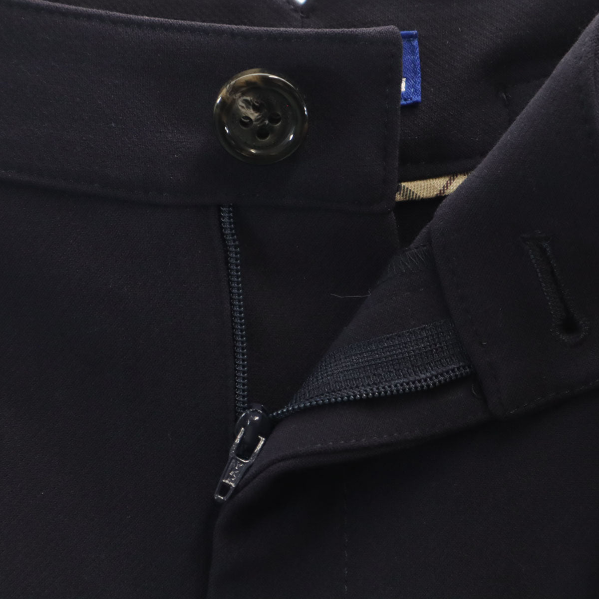 美品 BURBERRY LONDON BLUE LABEL バーバリー ロンドン ブルーレーベル ジャケット 上下 セットアップ 38 ネイビー 三陽商会 レディース