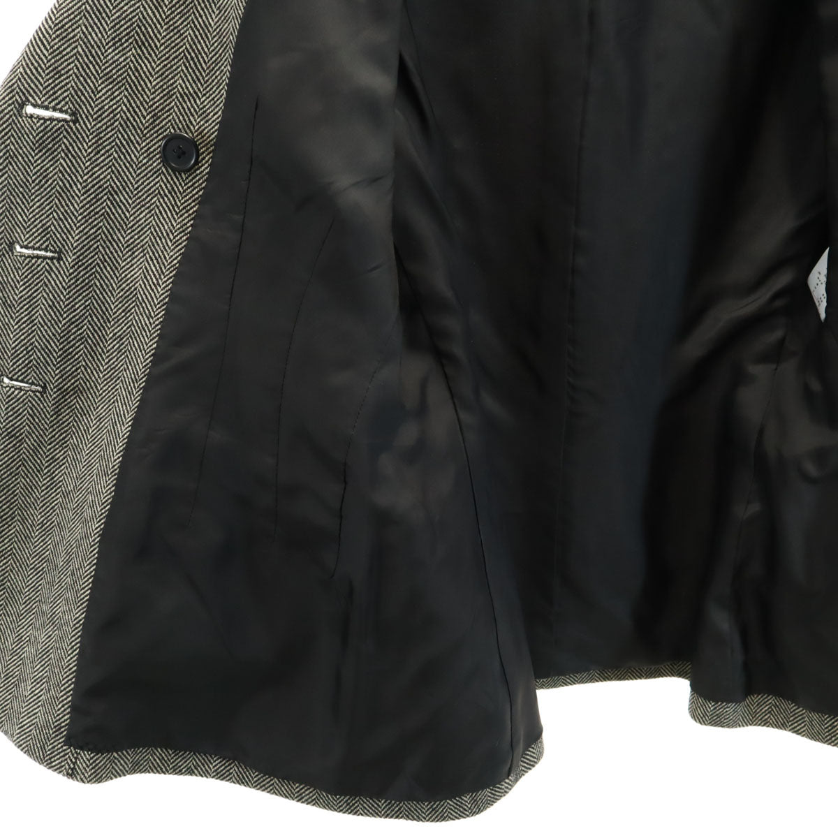 RALPH LAUREN COLLECTION ラルフローレン コレクション ヘリンボーン ダブルブレスト スカートスーツ 上下 セットアップ 11 グレージュ レディース