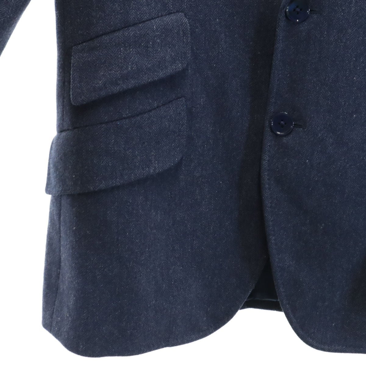 Paul Smith LONDON ポールスミスロンドン 日本製 ヘリンボーン スーツ 上下 セットアップ M/76 ネイビー メンズ