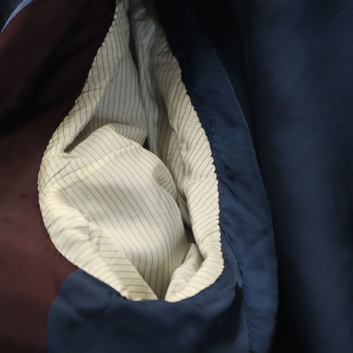 Paul Smith LONDON ポールスミスロンドン 日本製 ヘリンボーン スーツ 上下 セットアップ M/76 ネイビー メンズ