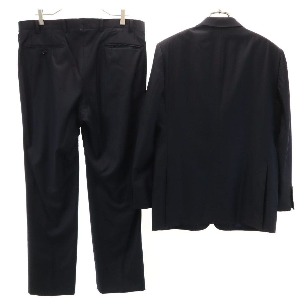 TROJAN トロージャン 日本製 ロロピアーナ生地 スーツ 上下 セットアップ AB5 ネイビー オールシーズン メンズ