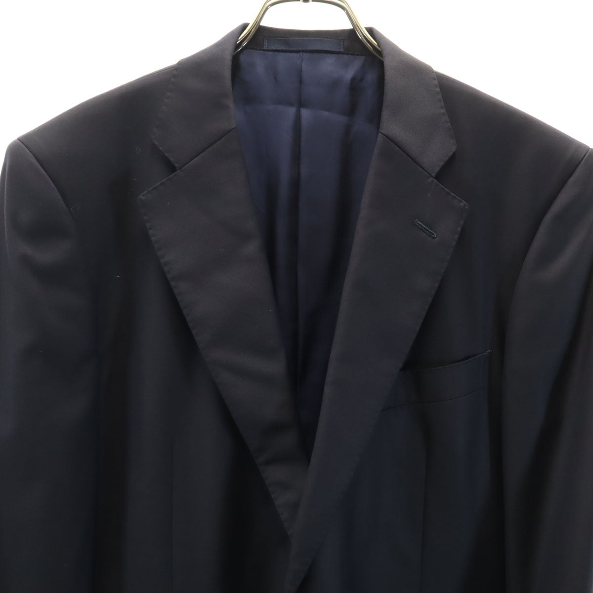 TROJAN トロージャン 日本製 ロロピアーナ生地 スーツ 上下 セットアップ AB5 ネイビー オールシーズン メンズ