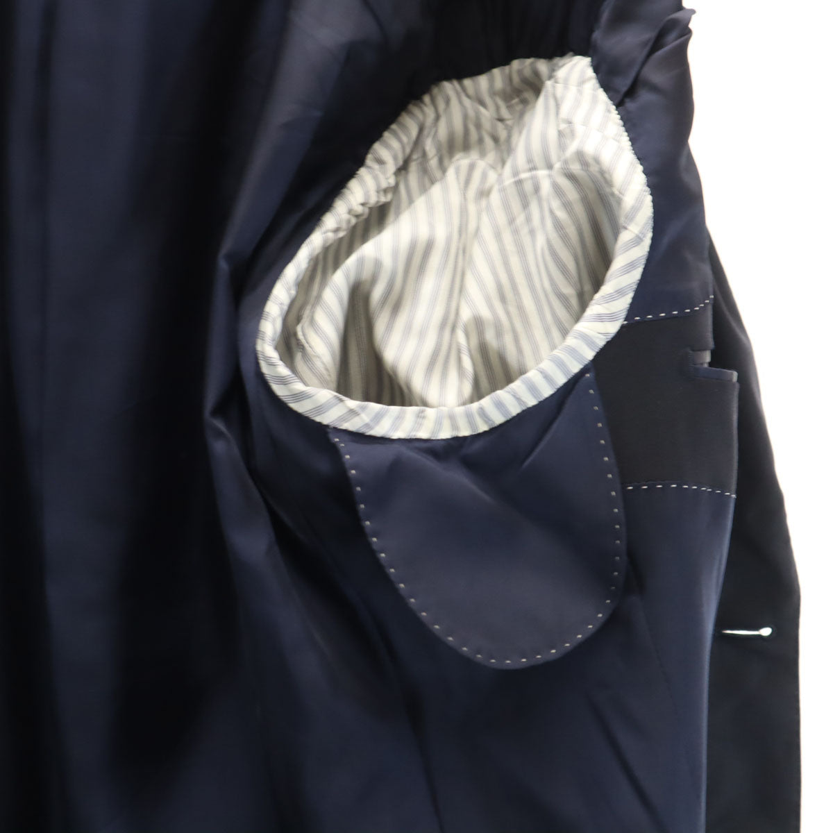 TROJAN トロージャン 日本製 ロロピアーナ生地 スーツ 上下 セットアップ AB5 ネイビー オールシーズン メンズ