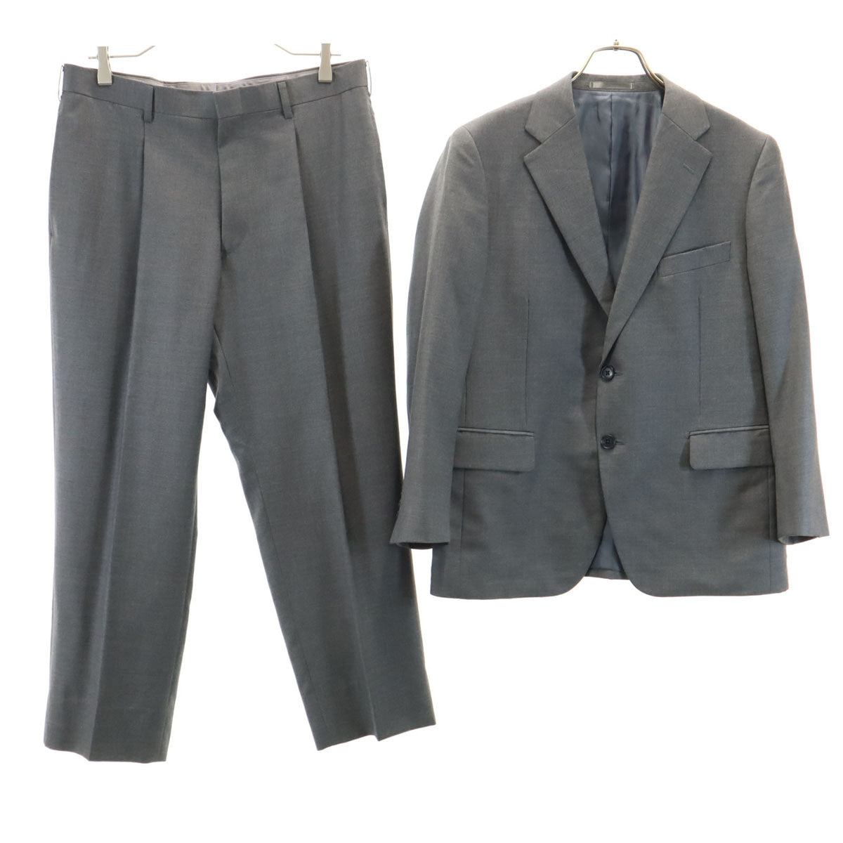 美品 Dunhill ダンヒル 日本製 スーツ 上下 セットアップ グレー メンズ