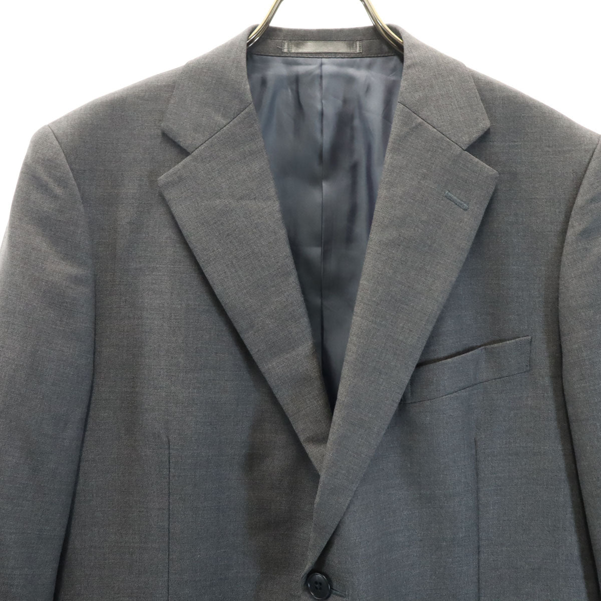 美品 Dunhill ダンヒル 日本製 スーツ 上下 セットアップ グレー メンズ