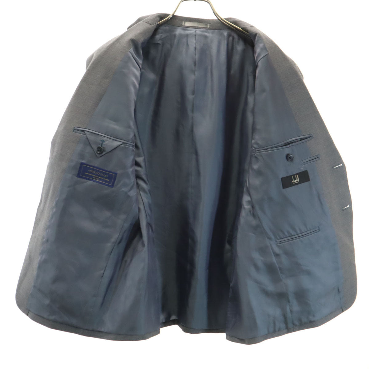 美品 Dunhill ダンヒル 日本製 スーツ 上下 セットアップ グレー メンズ
