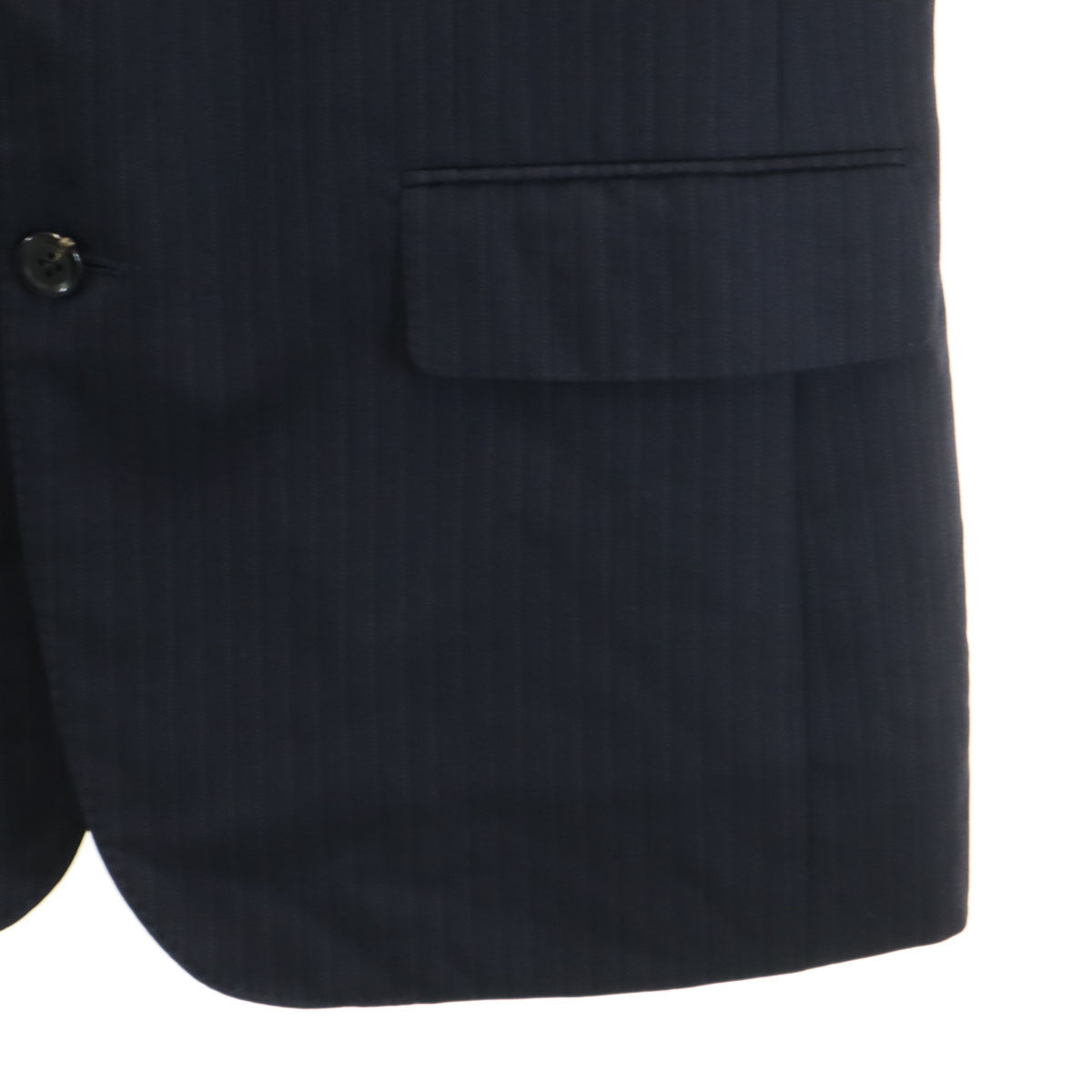 TROJAN トロージャン 日本製 ストライプ柄 エルメネジルドゼニア生地 スーツ 上下 セットアップ AB5 ネイビー メンズ